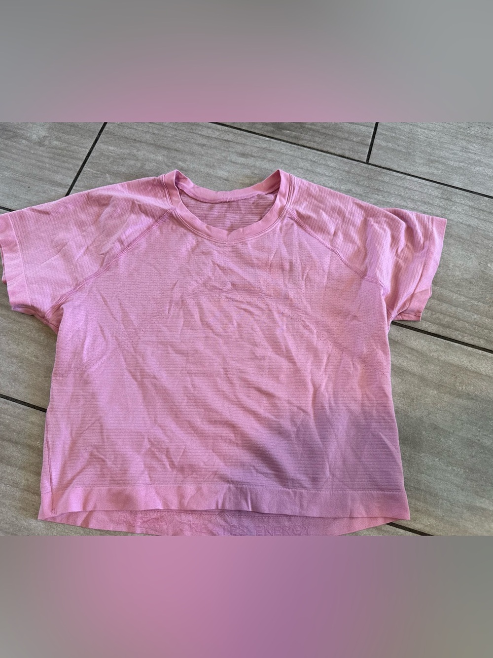 Lululemon Swiftly Tech Short Sleeve  top Crop 8 pink